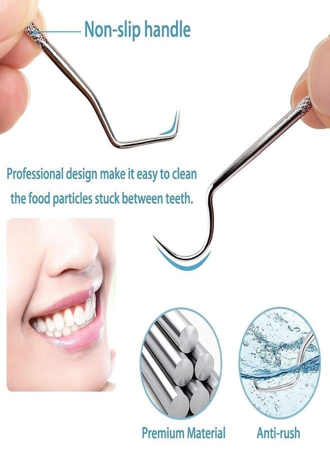 KPS Teeth Cleaning Tool Kit | 4 In 1 Stainless Steel Teeth Cleaner Dental Kit | Teeth Braces Cleaning Tools With Storage Tube & Hanging Hook | For Outdoor/Camping/Travel Accessories (Set of 1) - Image 3